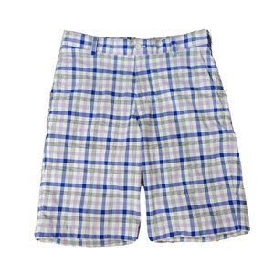 Nike Golf Dri-Fit Men's 30 M Athletic Short Plaid Performance Stretch Flat Front